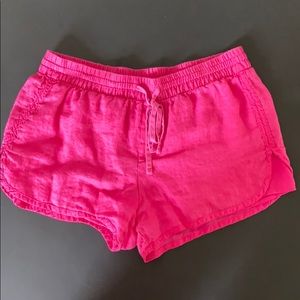 Gap pink linen shorts